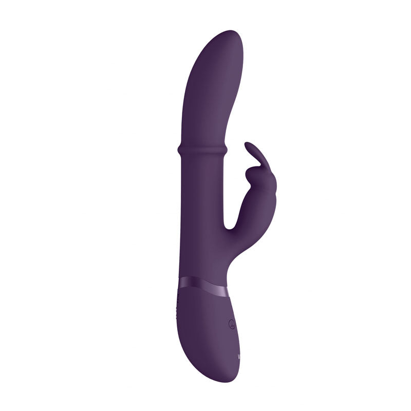 Vive Rabbit Vibrator – USB Rechargeable, Body-Safe Silicone – Purple – 24.5 cm