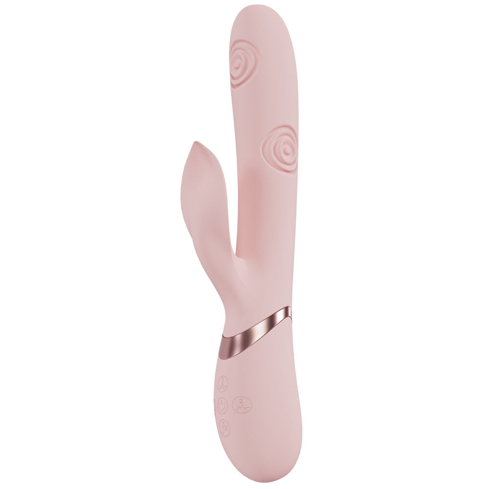 VIVE Vibrator – USB Rechargeable, Body-Safe Silicone – Pink – 25 cm
