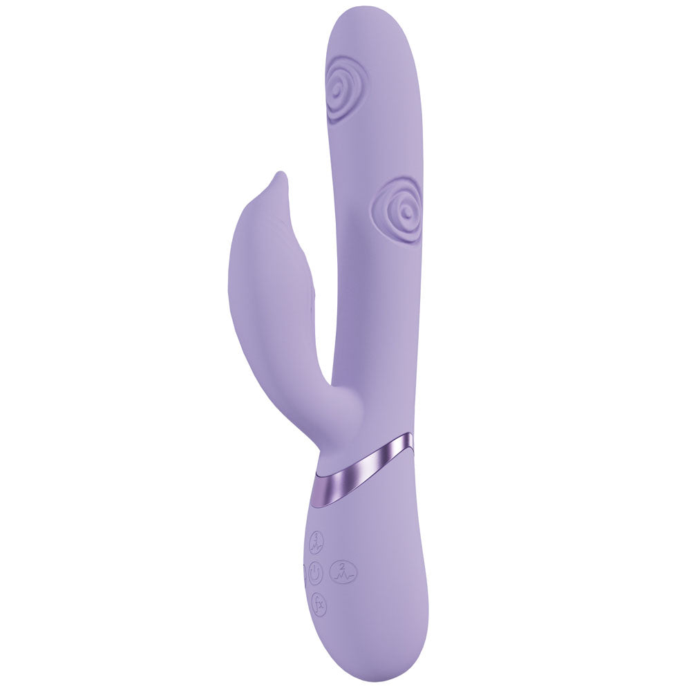 VIVE Vibrator – USB Rechargeable, Body-Safe Silicone – Purple – 25 cm
