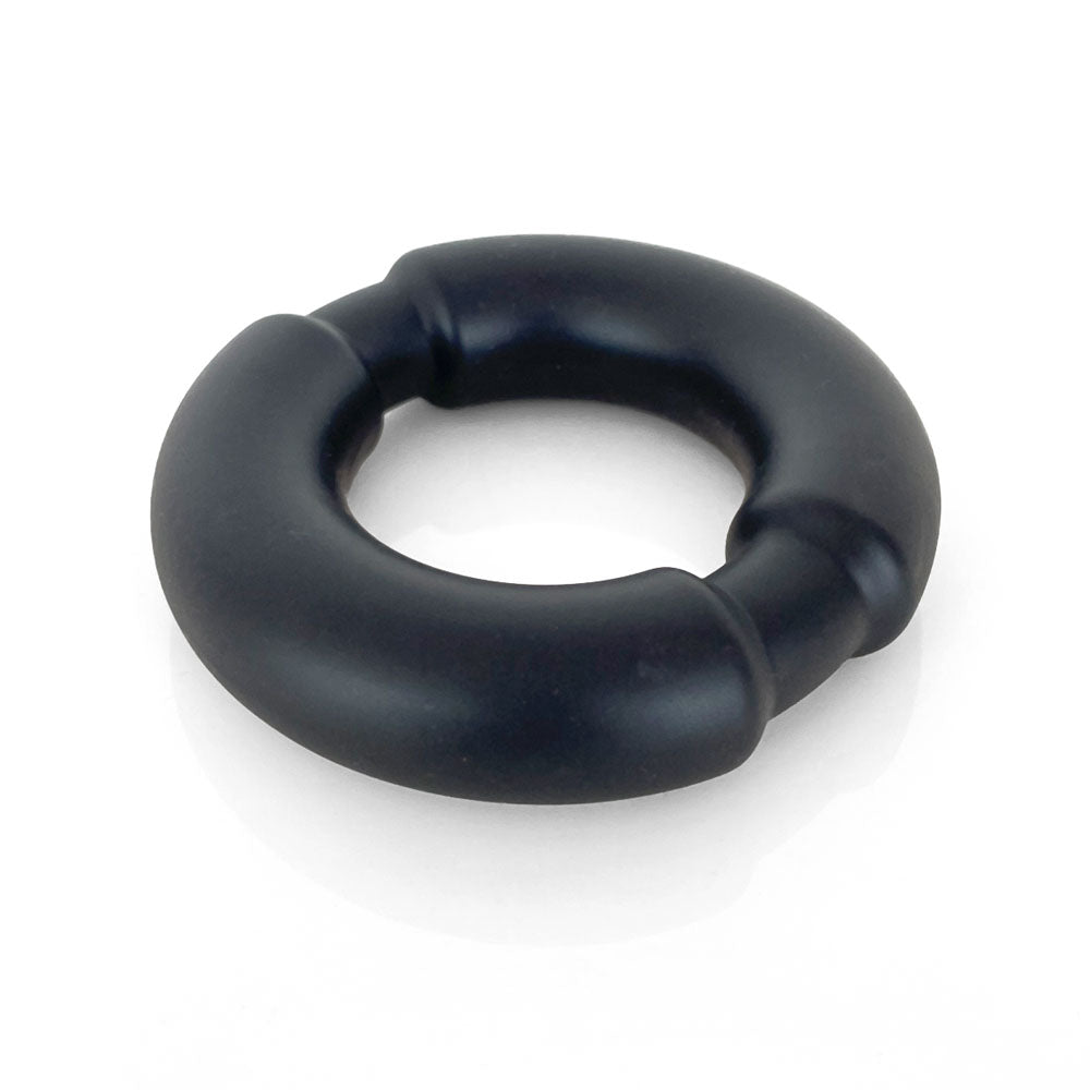 VERS Cock Ring – Weighted Steel Core – Liquid Silicone – Black