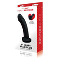WhipSmart Dongs – Heart Shaped Base – Black – 17.8 cm