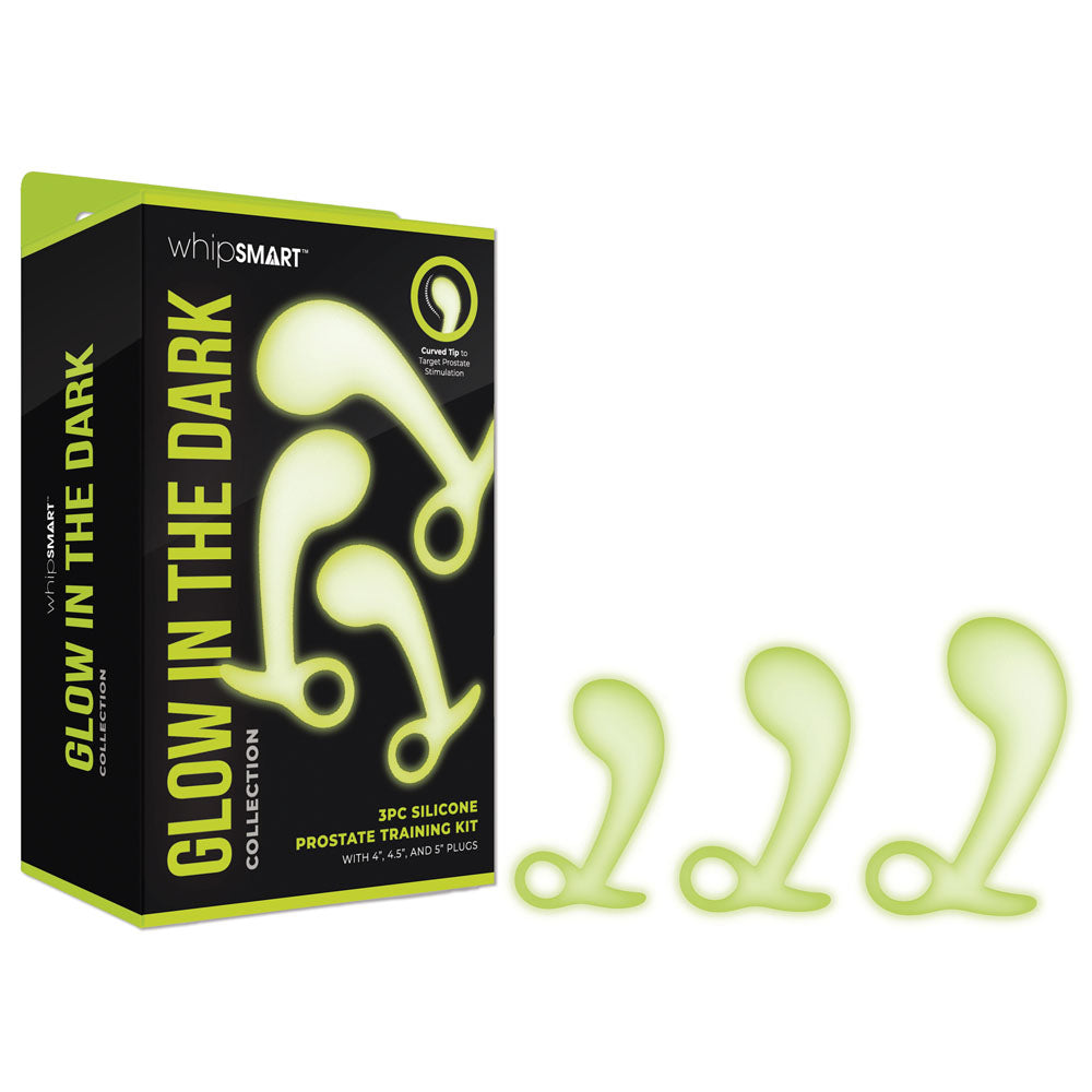 WhipSmart Anal Toys – Glow In The Dark – Set of 3 Sizes