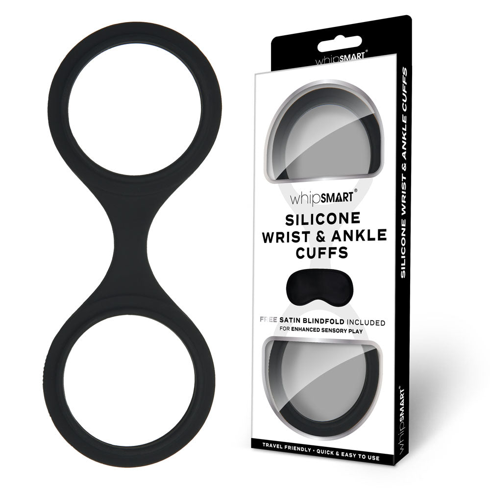 WhipSmart Bondage Toys – Body-Safe Silicone – Black