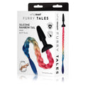 WhipSmart Anal Toy – Body-Safe Silicone – Black with Rainbow Tail – 8.9 cm