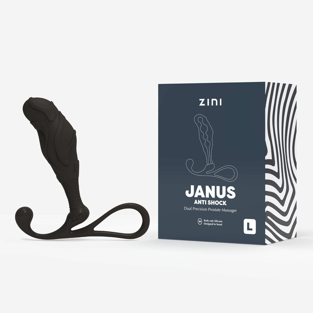Zini Anal Toy – Anti Shock – Body-Safe Silicone – Black – Large