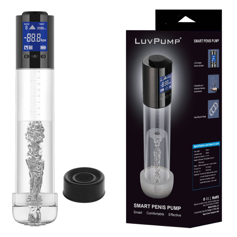 LuvPump Smart Penis Pump - Automatic USB Rechargeable for Men