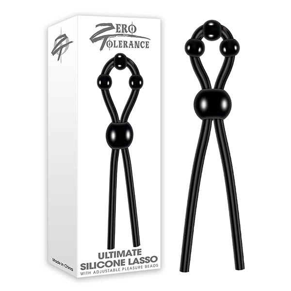 Zero Tolerance Cock Ring – Adjustable – Body-Safe Silicone – Black
