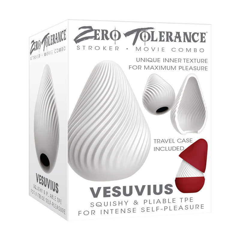 Zero Tolerance Mini Stroker – Compact, Body-Safe Silicone – White