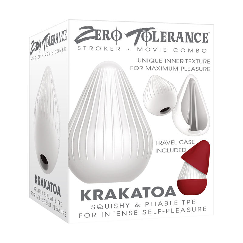 Zero Tolerance Mini Stroker – Compact Design – Body-Safe Silicone – White