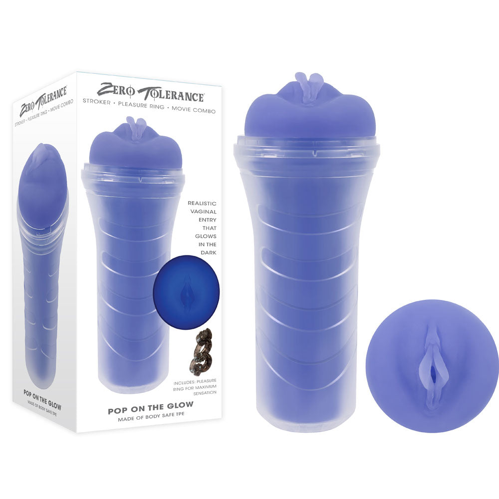 Zero Tolerance Masturbator – Glow in Dark – Purple