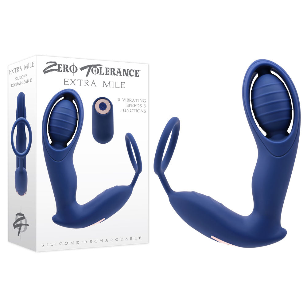Zero Tolerance Anal Toy – Rechargeable, Body-Safe Silicone – Blue