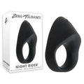 Zero Tolerance Night Rider - Rechargeable Black Cock Ring for Enhanced Pleasure