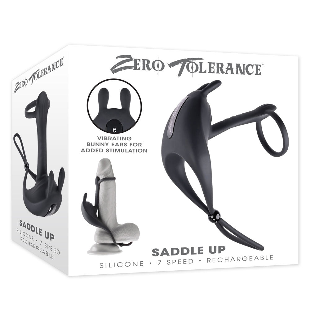 Zero Tolerance Cock Rings – USB Rechargeable, Body-Safe Silicone – Black