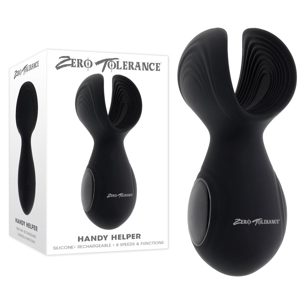 Zero Tolerance Masturbator – USB Rechargeable, Body-Safe Silicone – Black
