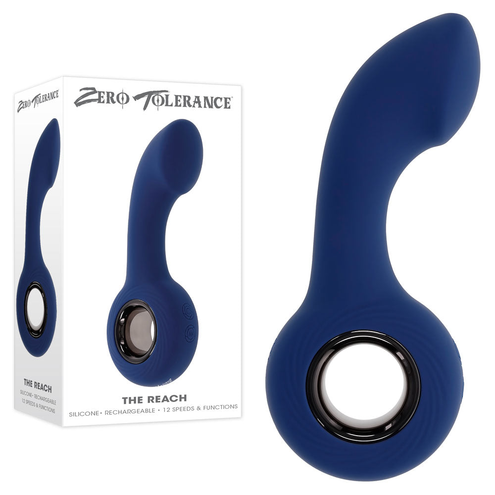 Zero Tolerance Anal Plug – Vibrating, USB Rechargeable – Blue – 13.8 cm