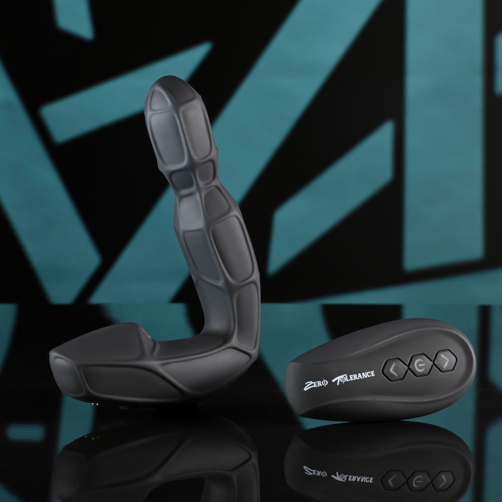 Zero Tolerance MR PROSTATE – Black 12.6 cm Body-Safe USB Rechargeable Prostate Massager with Wireless Remote Control