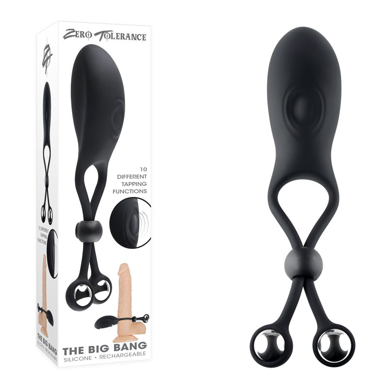 Zero Tolerance Cock Ring – USB Rechargeable, Body-Safe Silicone – Black
