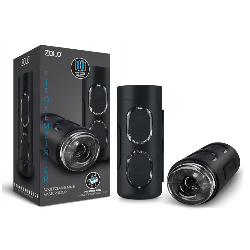Zolo Masturbator – Squeezable – Black