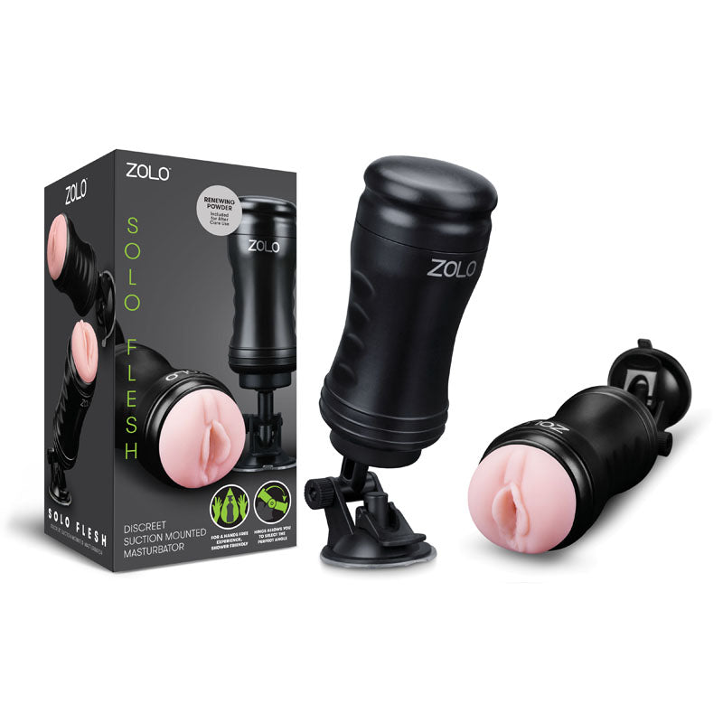 Zolo Masturbator – Suction Base – Flesh