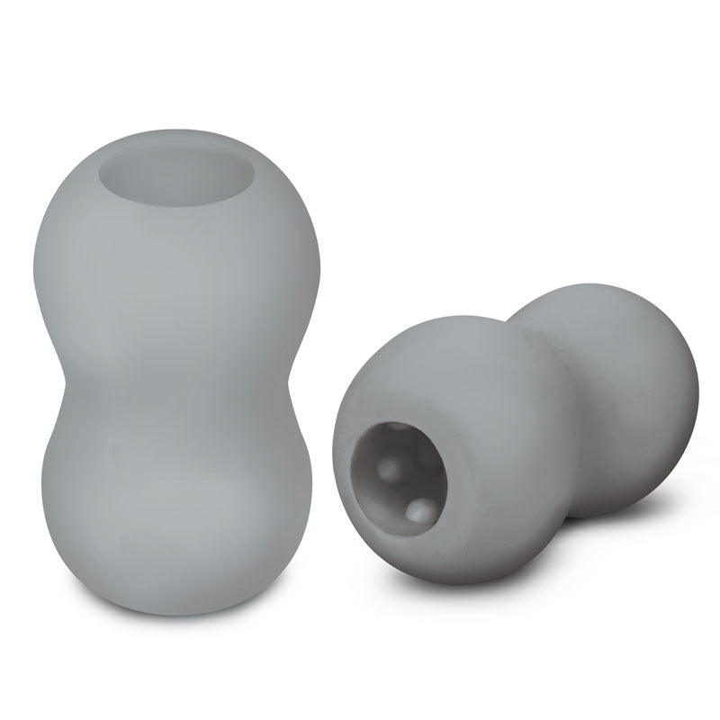 Zolo Stroker Sleeve – Compact Design – Body-Safe Silicone – Grey