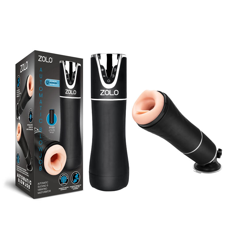 Zolo Masturbator – USB Rechargeable, Compact – Black