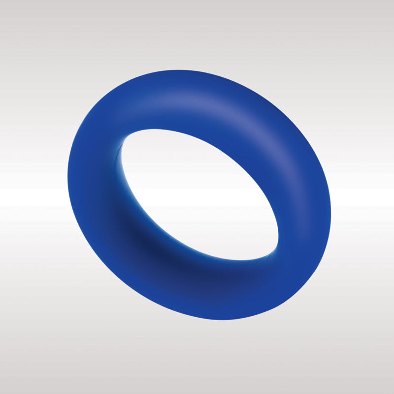 Zolo Cock Ring – Extra Thick, Body-Safe Silicone – Blue – 40 mm