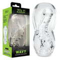Zolo Stroker Sleeve – Wavy Texture – Clear