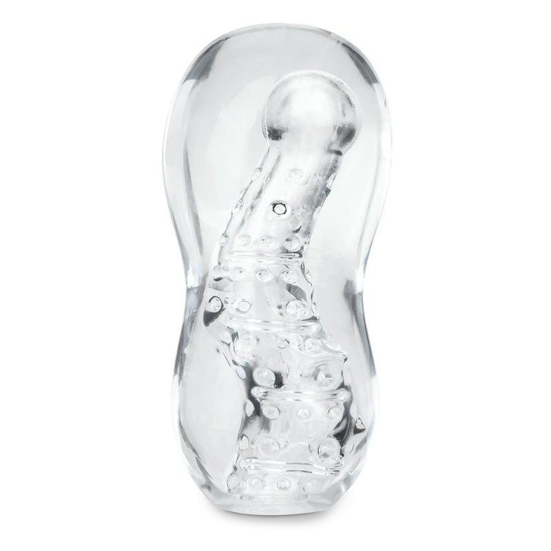 Zolo Stroker Sleeve – Wavy Texture – Clear