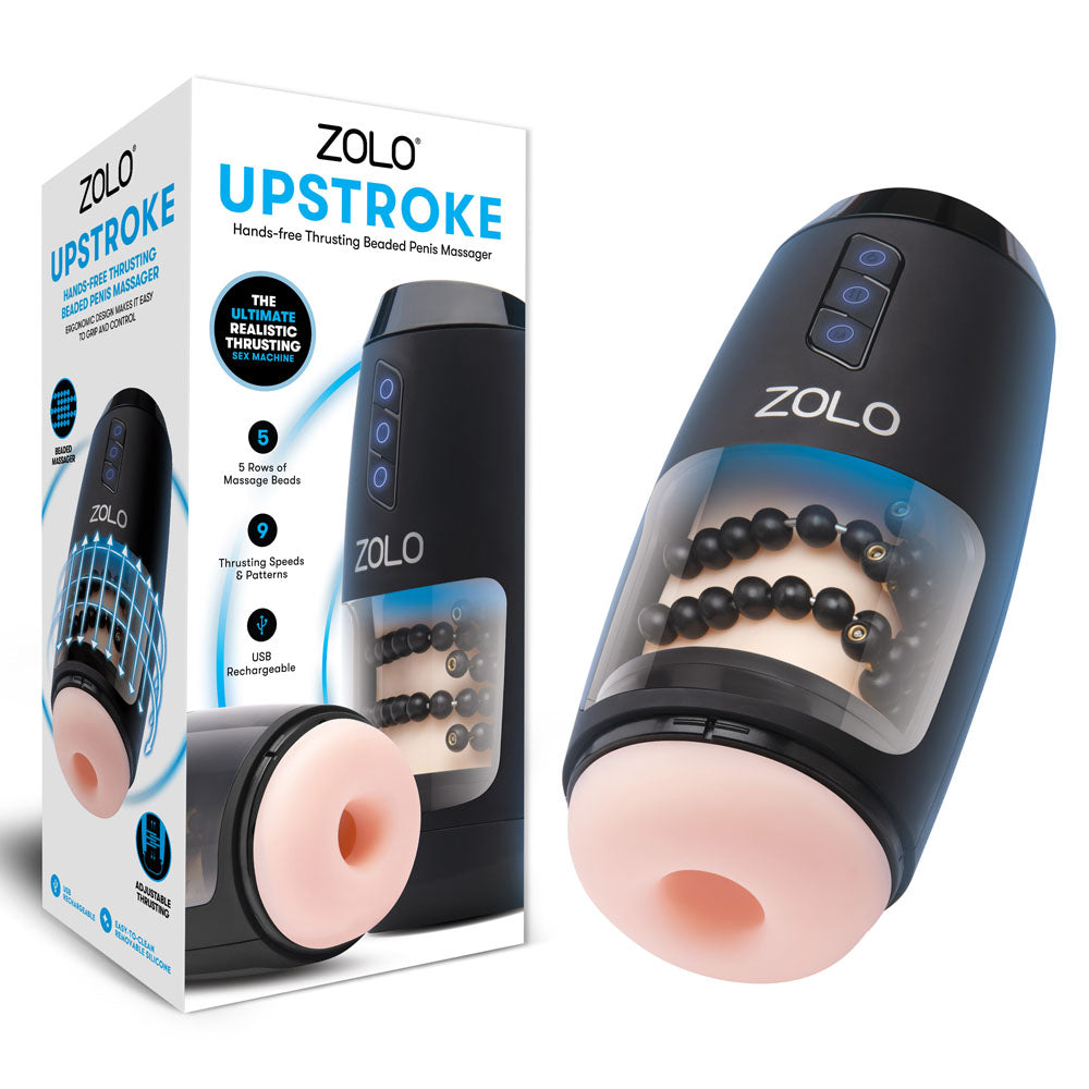 Zolo Masturbator – USB Rechargeable, Auto Thrusting – Flesh