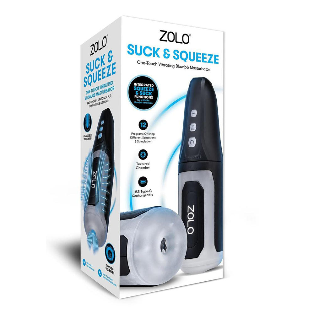 Zolo Masturbator – USB Rechargeable, Compact – Black – 20 cm