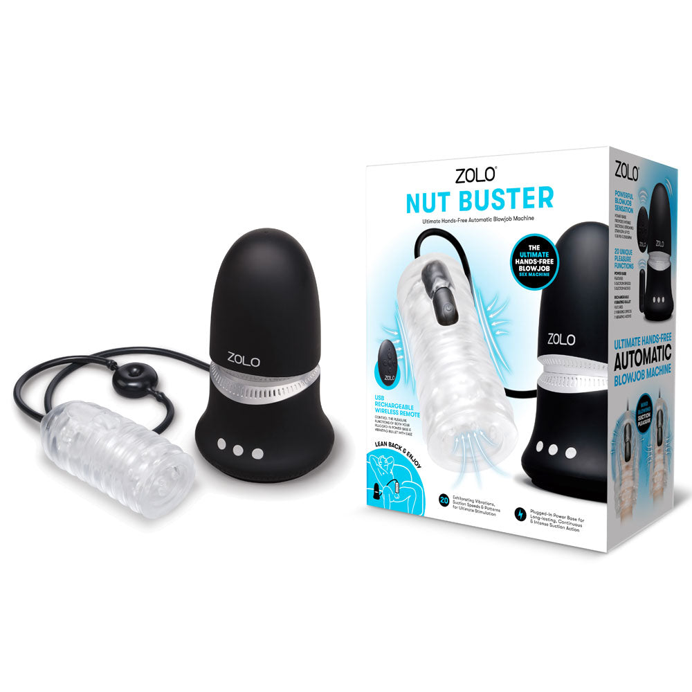 Zolo Masturbator – Hands-Free, Mains Powered – Black