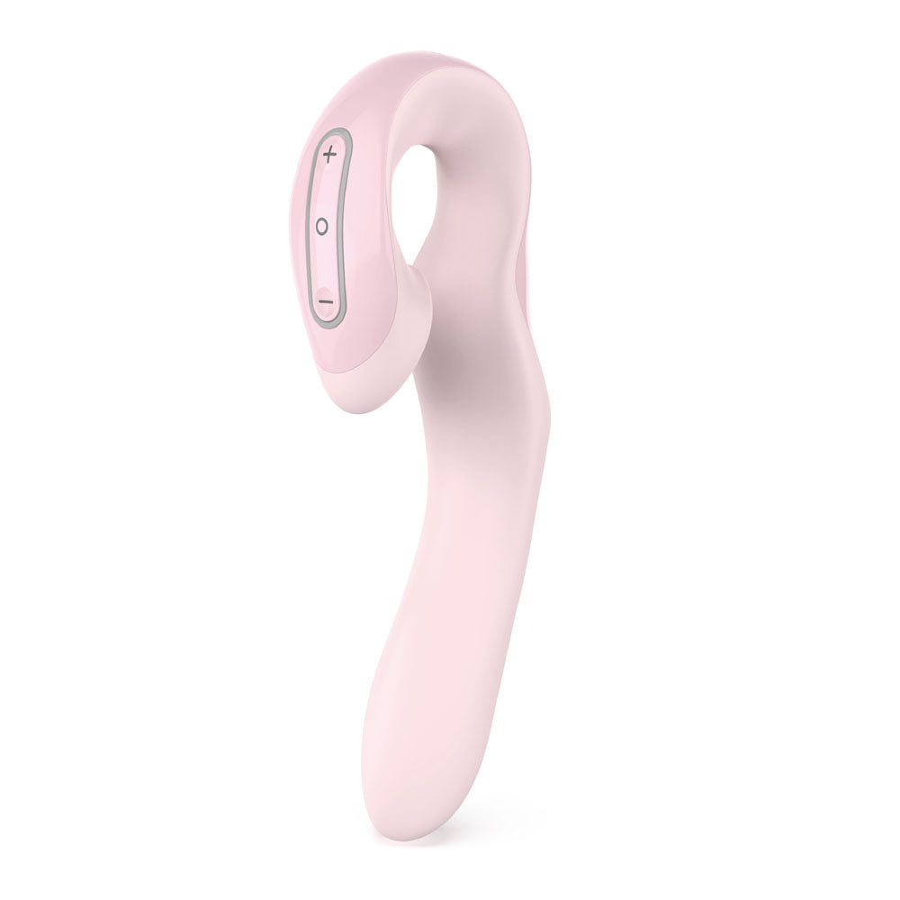 Zini Vibrator – USB Rechargeable – Body-Safe Silicone – Pink – 19.5 cm