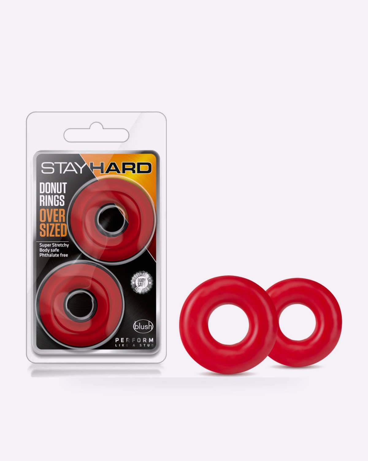 Blush Stay Hard Oversized Donut Cock Rings 2-Pack