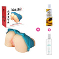 Adam & Eve masturbator bundle with lube and toy cleaner