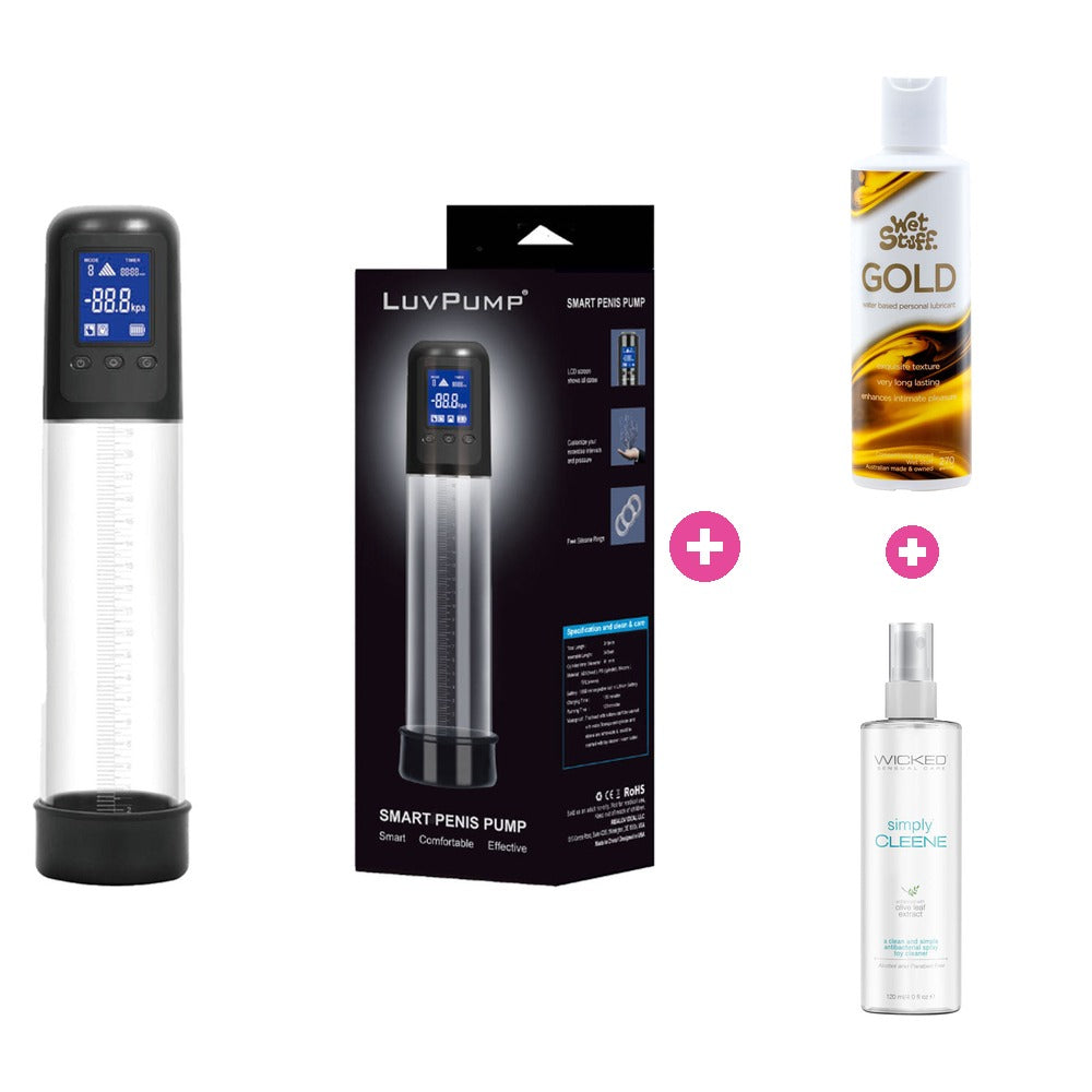 LuvPump Smart Pump Care Kit – Automatic Pump, Lube & Toy Cleaner