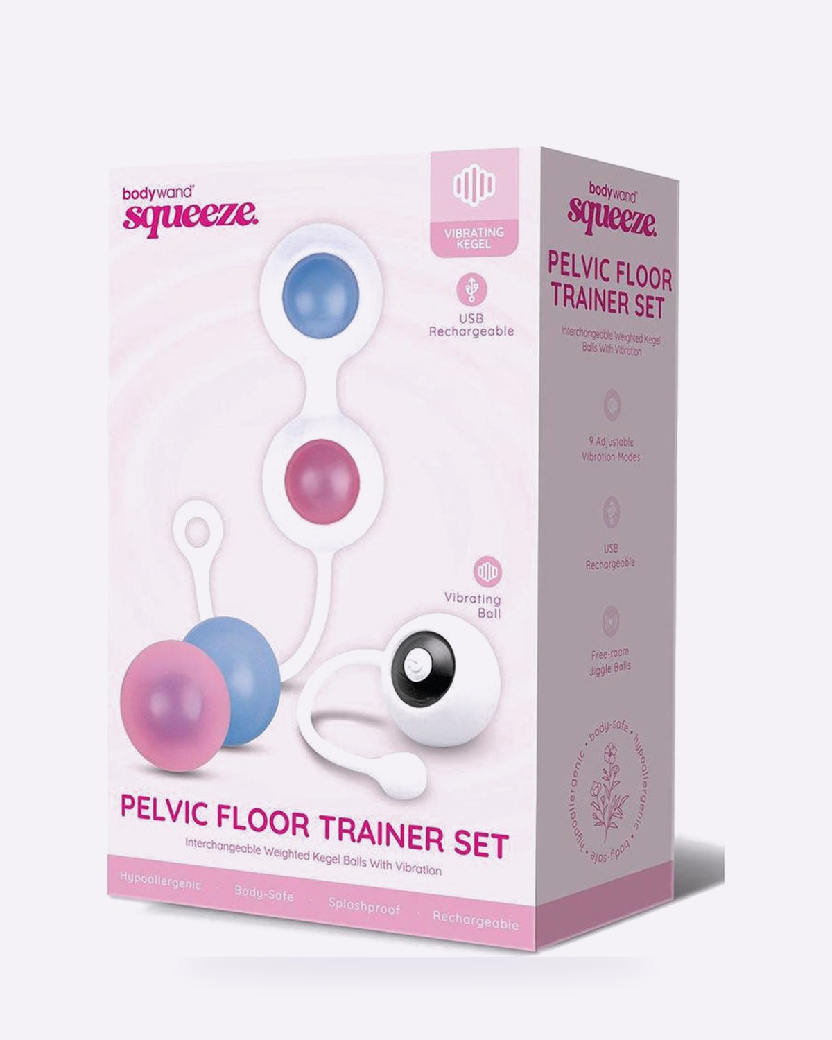 Bodywand Squeeze Vibrating Pelvic Floor Trainer Set