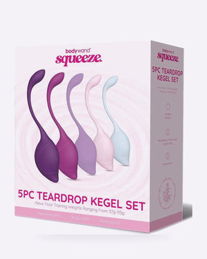 Bodywand Squeeze 5 Piece Weighted Teardrop Kegel Set