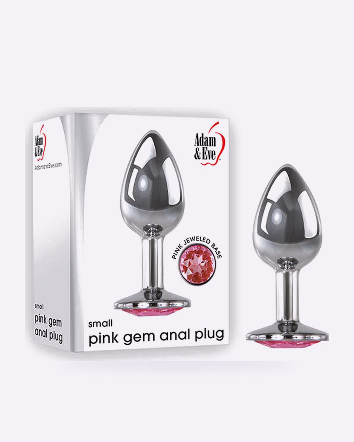 Adam & Eve Pink Gem Metal Butt Plug