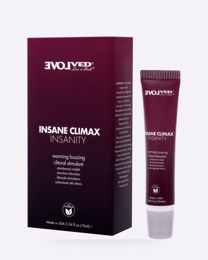 Evolved Insane Climax Insanity Tingling, Warming & Buzzing Arousal Gel
