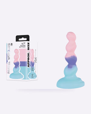 Pastel Wonders Triple Bulb Silicone Butt Plug