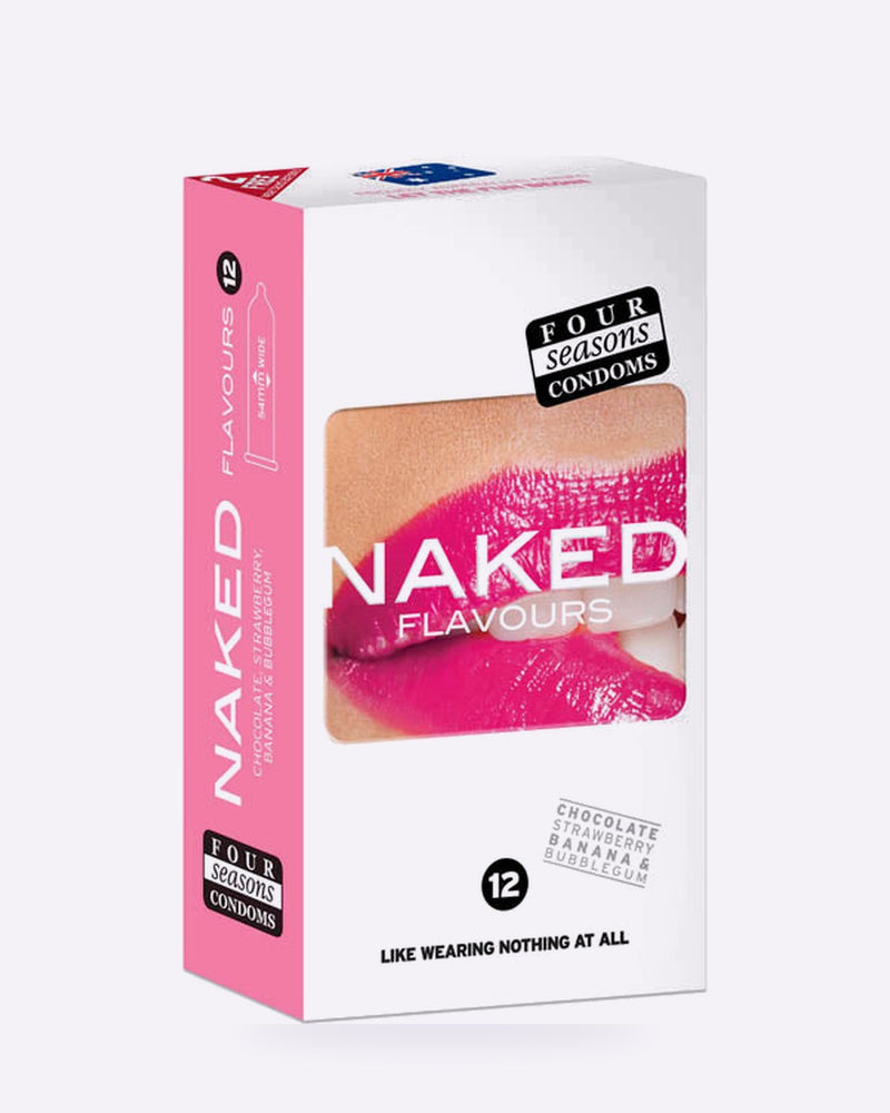 Four Seasons Naked Flavours Mixed Flavoured Condoms – 12 Pack