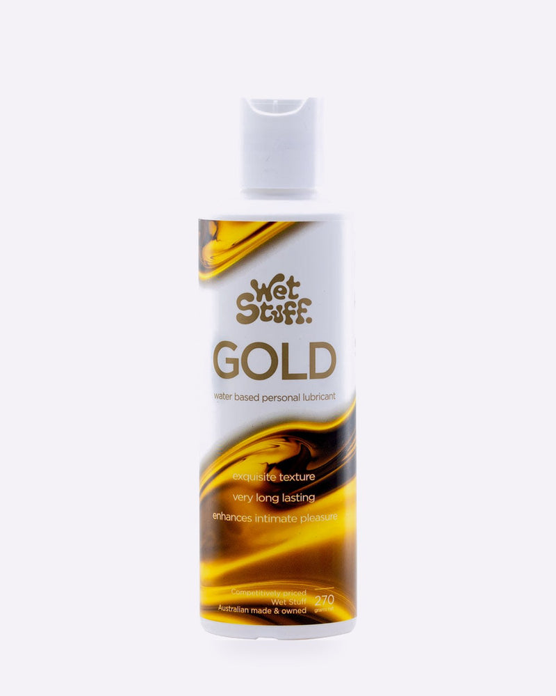 Wet Stuff Gold Long-Lasting Lube – 270 g Disk Top