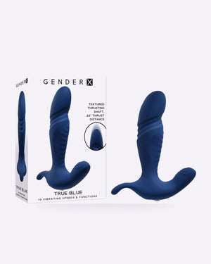 Gender X True Blue Thrusting Prostate Massager