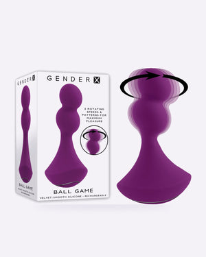 Gender X Ball Game Rotating Vibrating Butt Plug