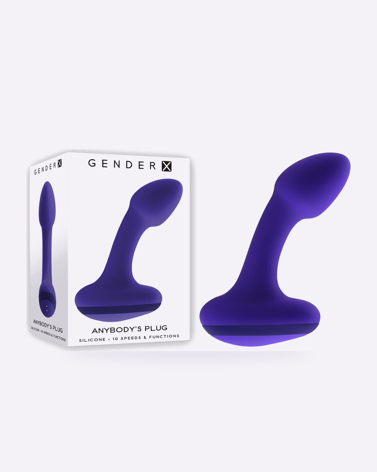 Gender X Anybody's Plug Curved Vibrating Butt Plug