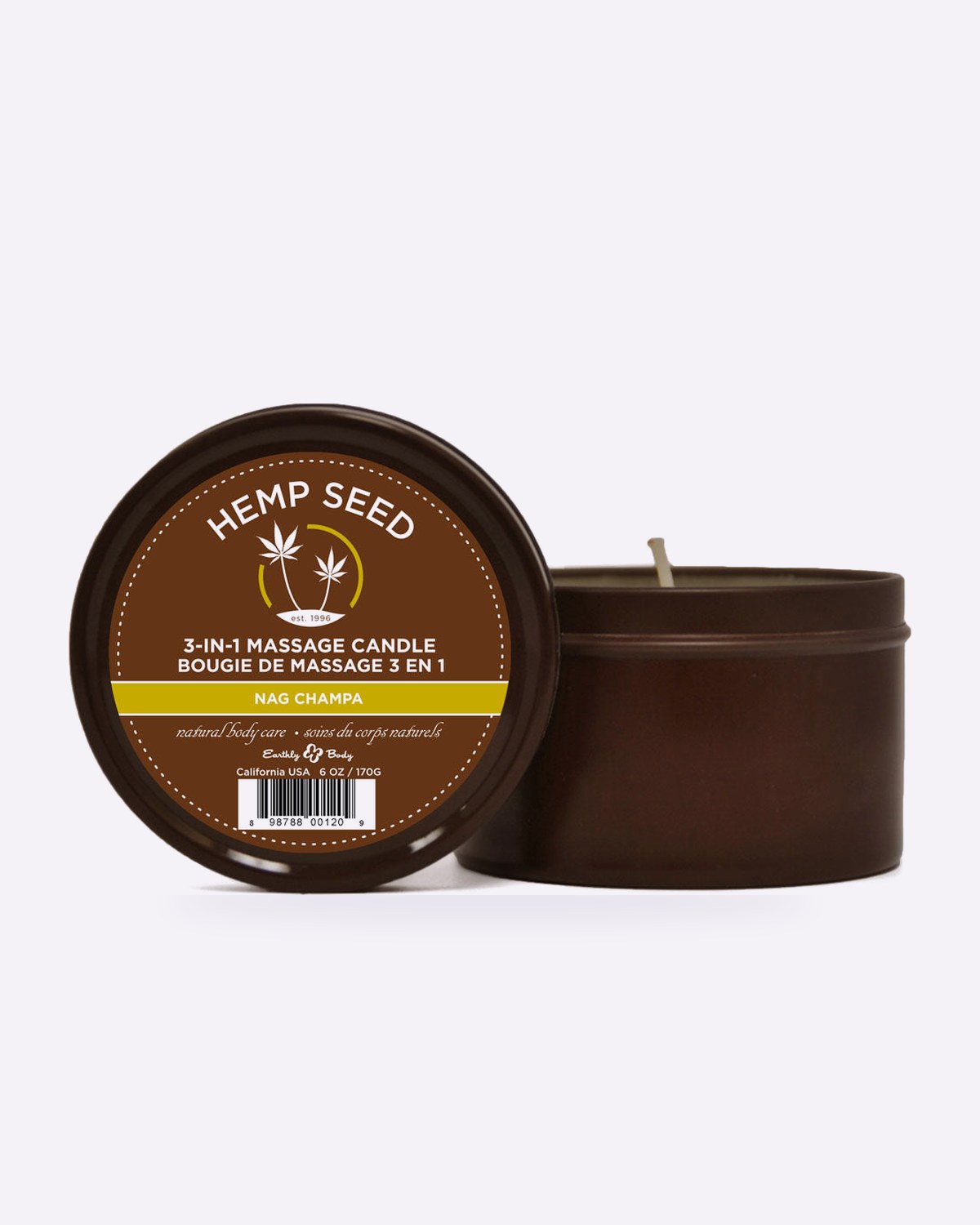 Earthly Body Hemp Seed 3-in-1 Massage Candle 170 g