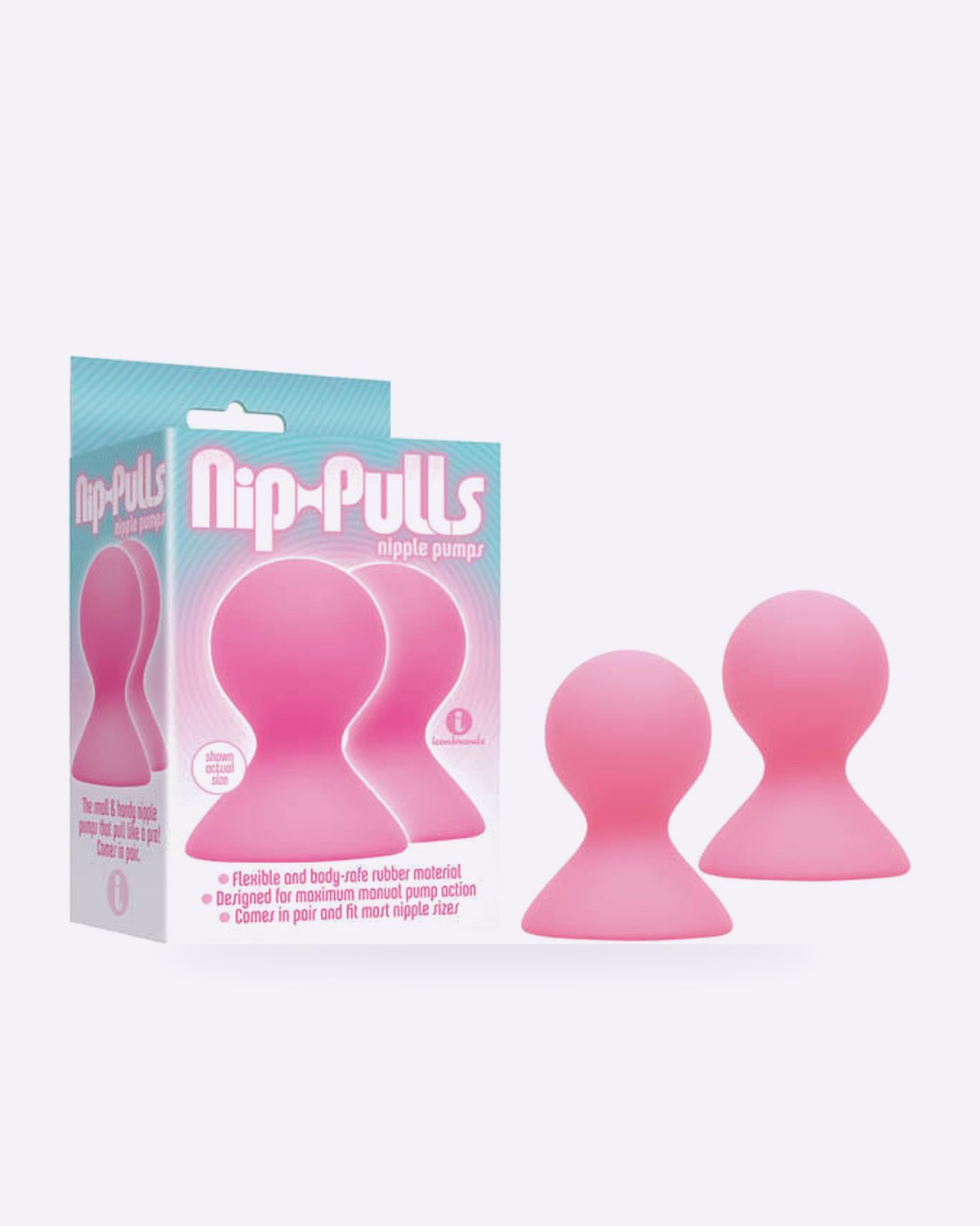 Nip-Pulls pink silicone nipple suckers