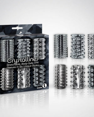 The 9's Crystalline TPR Cock Sleeves