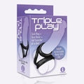 The 9's Triple Ring TPR Cock, Ball & Base Ring