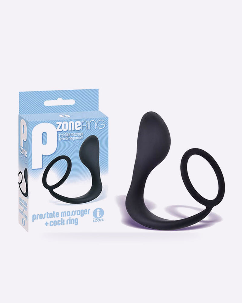 The 9's P-Zone Ring Prostate Massager with Cock Ring
